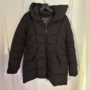 Black puffer jacket